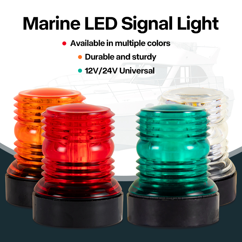 Fishing Boat Navigation Light - 12V Marine LED Anchor Light Waterproof
