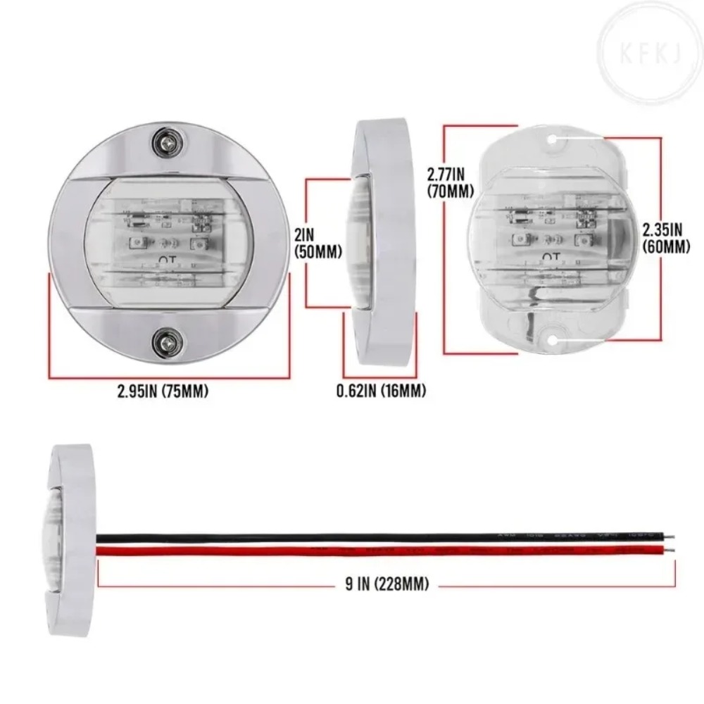 Fishing Boat Navigation Light - For Yacht Fishing Vessel 12V/24V Navigation