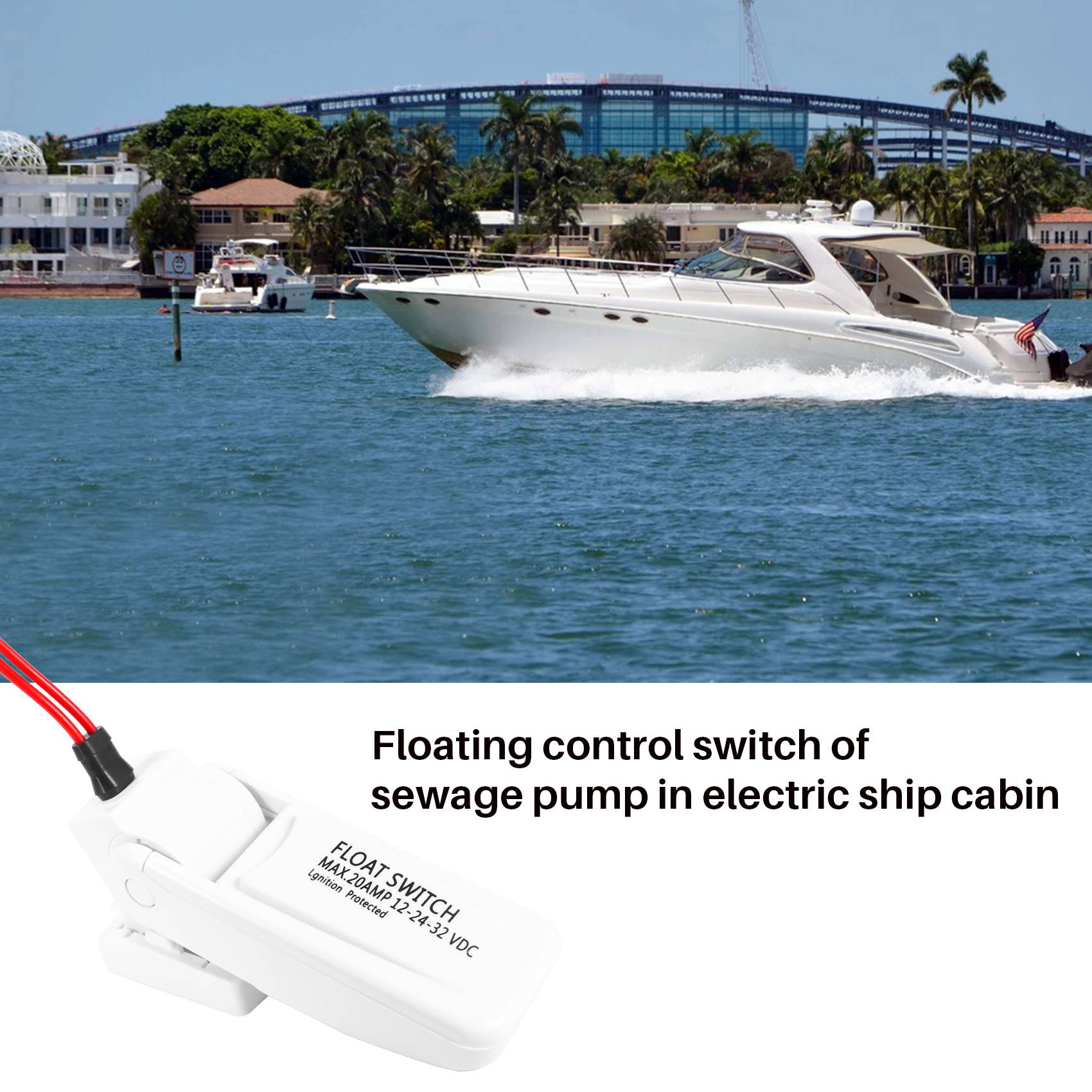 Fishing Boat Bilge Pump - AASS-Bilge Pump Float Switch Automatic 12V