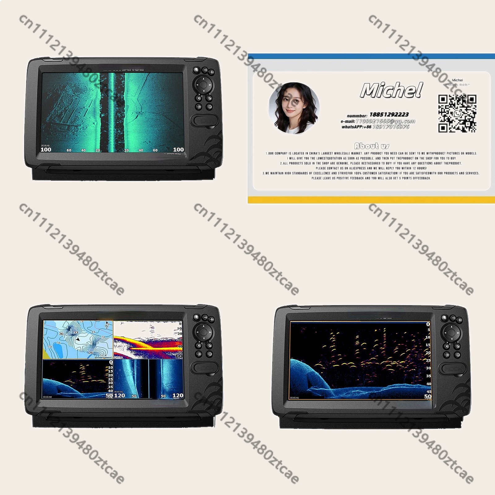 Fishing Boat Depth Finder - Portable Sonar Fish Finder Ice Boat