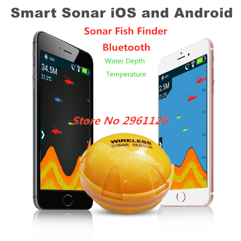 Fishing Boat Depth Finder - Wireless Fish Finder Portable Echo-sounder Phone