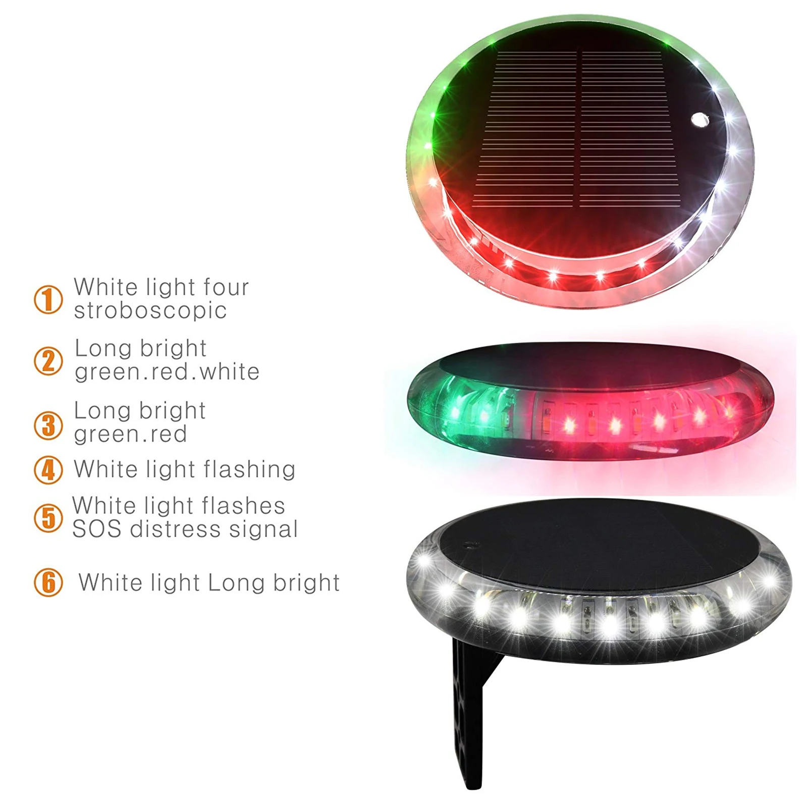Fishing Boat Navigation Light - Navigation Lamp Waterproof 6 Modes Boat