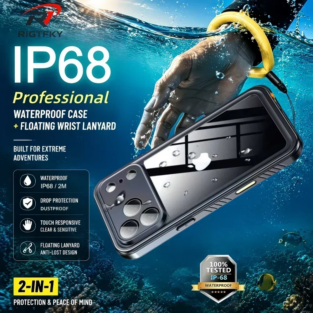 Fishing Boat Cover - IP68 Waterproof Case for iphone 17