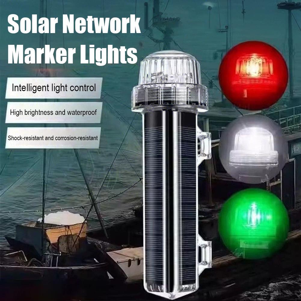 Fishing Boat Trailer - Solar Ocean Signal Light Navigation Signal