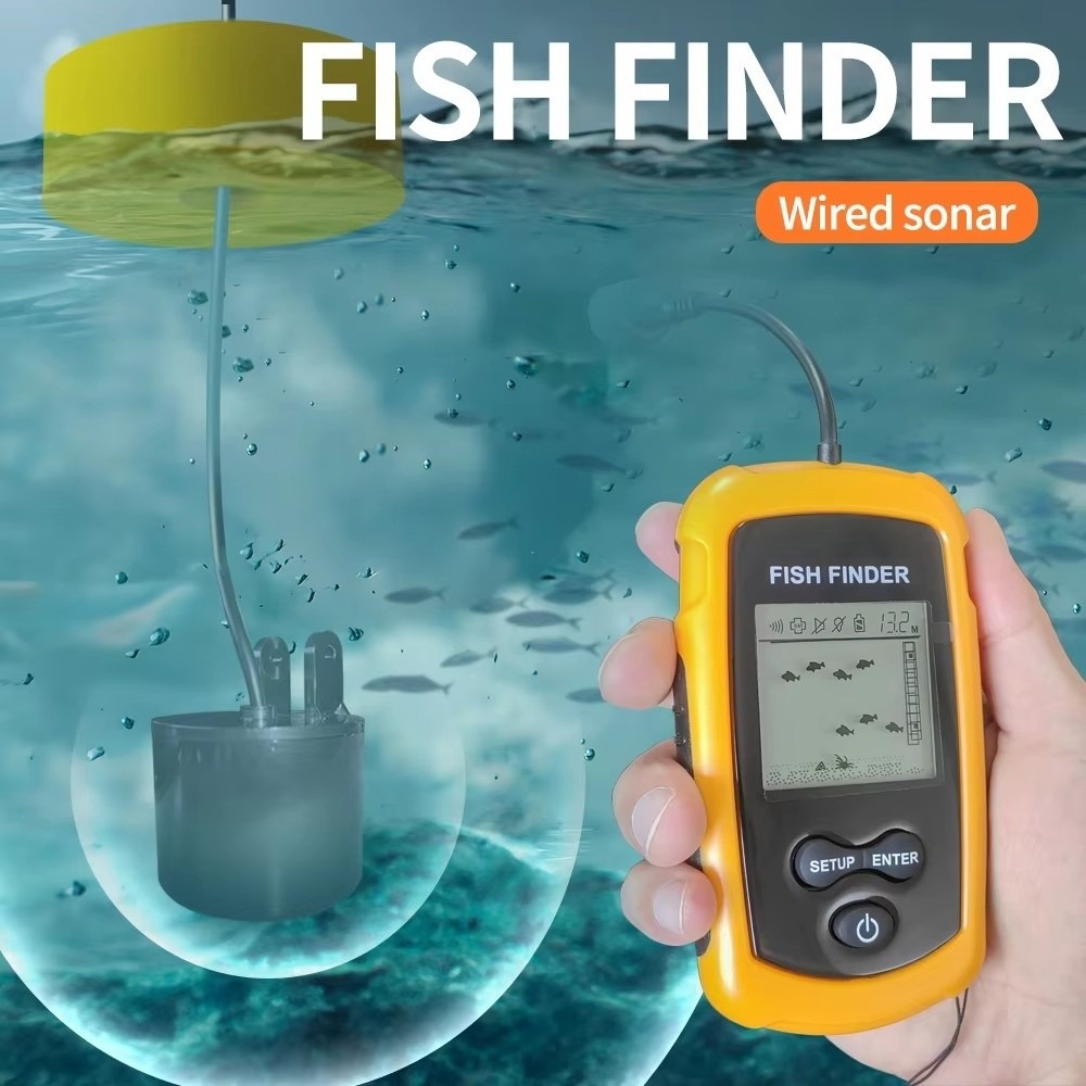 Handheld Portable Fish Finder  - đánh giá và giá Fishing Boat Depth Finder