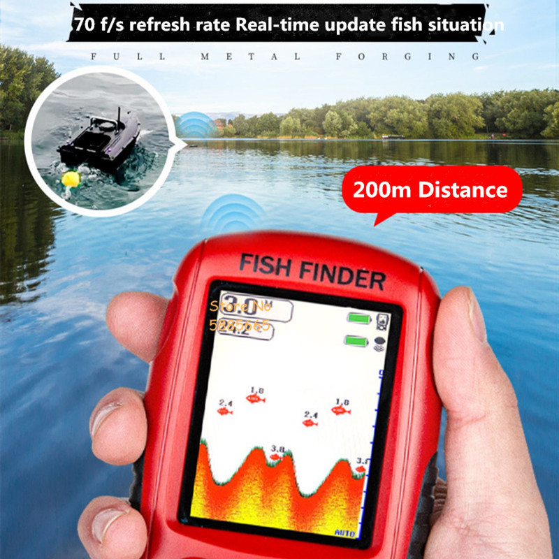 Smart Portable 50M Depth Sonar - đánh giá và giá Fishing Boat Depth Finder