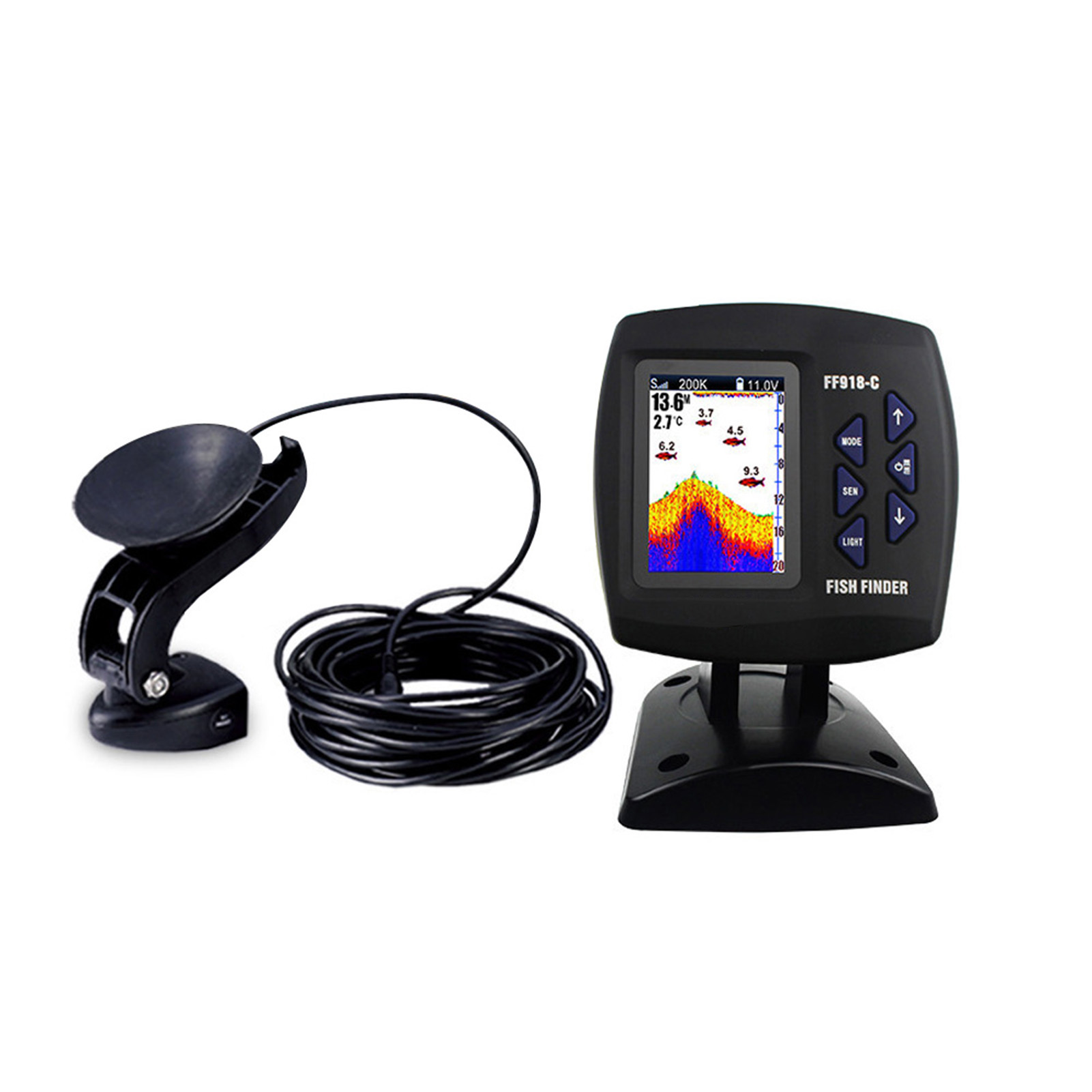 Color Screen Wired Fish Finder - đánh giá và giá Fishing Boat Depth Finder