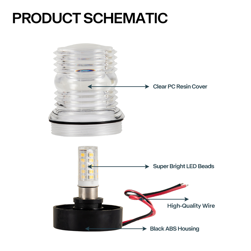 12V Marine LED Anchor Light Wa - đánh giá và giá Fishing Boat Navigation Light