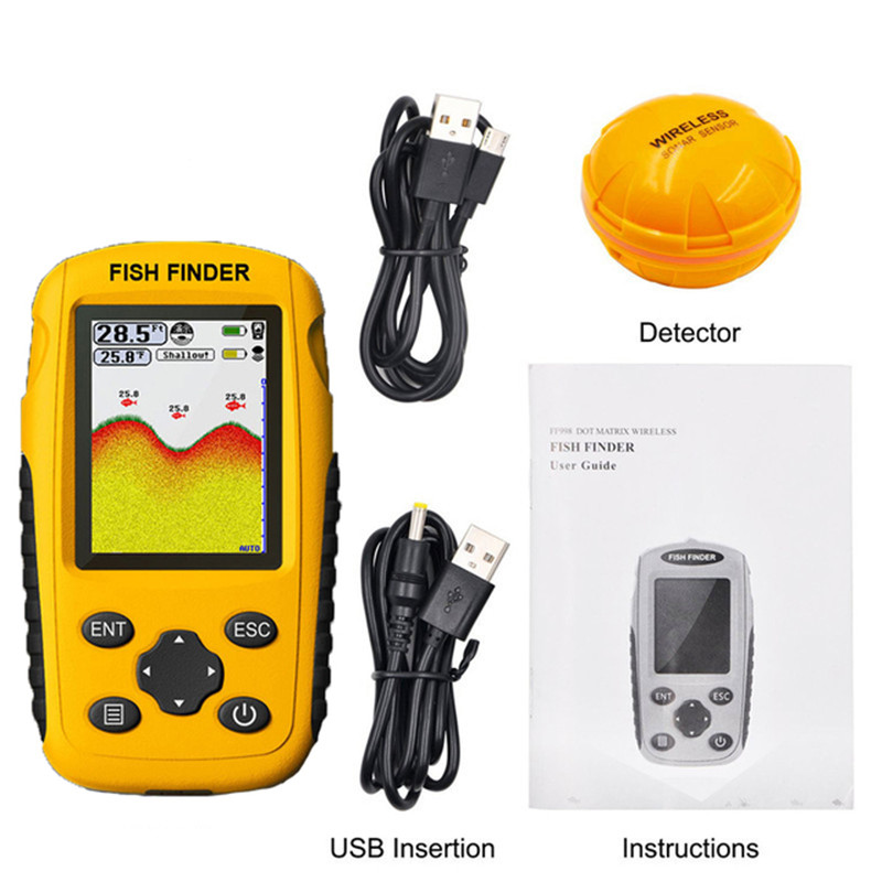 Fish finder wireless Wireless  - đánh giá và giá Fishing Boat Depth Finder
