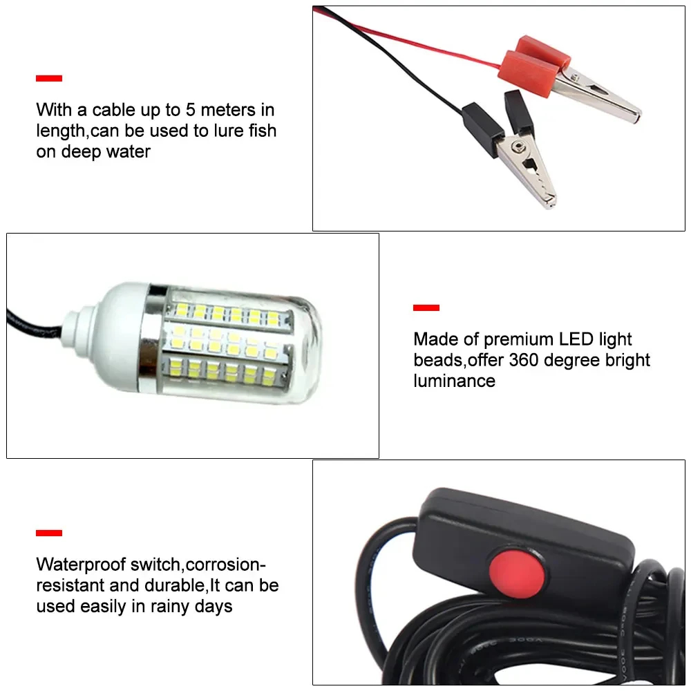 12V Underwater Lamp 15W 108 LE - đánh giá và giá Fishing Boat Navigation Light