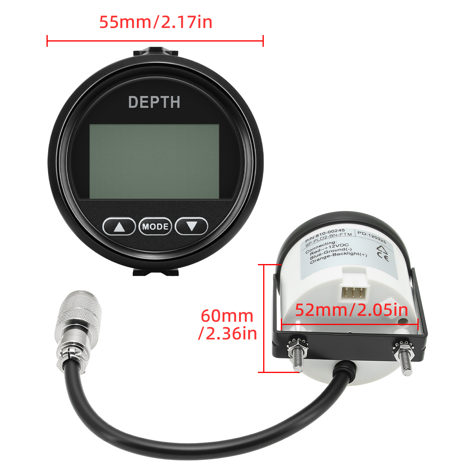 New Depth Detector 52mm/2in Ma - đánh giá và giá Fishing Boat Gps