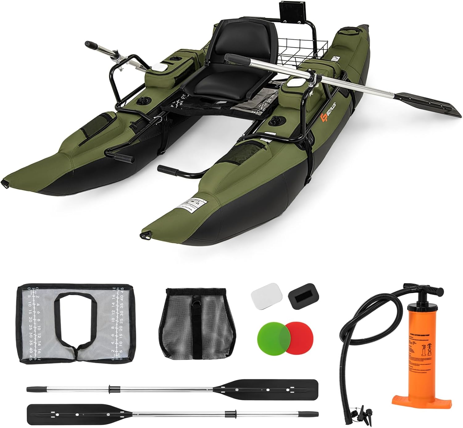 Adult Inflatable Belly Boat wi - đánh giá và giá Fishing Boat Paddle