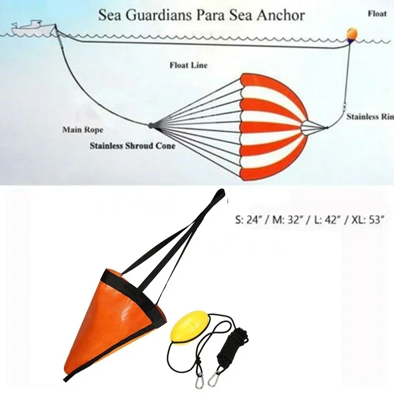 24/32/42/53'' Sea Drogue Ancho - đánh giá và giá Fishing Boat Anchor