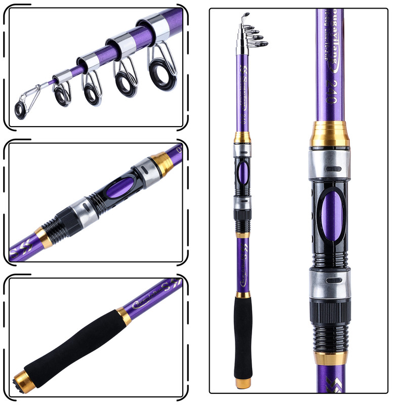 Sougayilang 4 Colors Telescopi - đánh giá và giá Fishing Boat Fiberglass