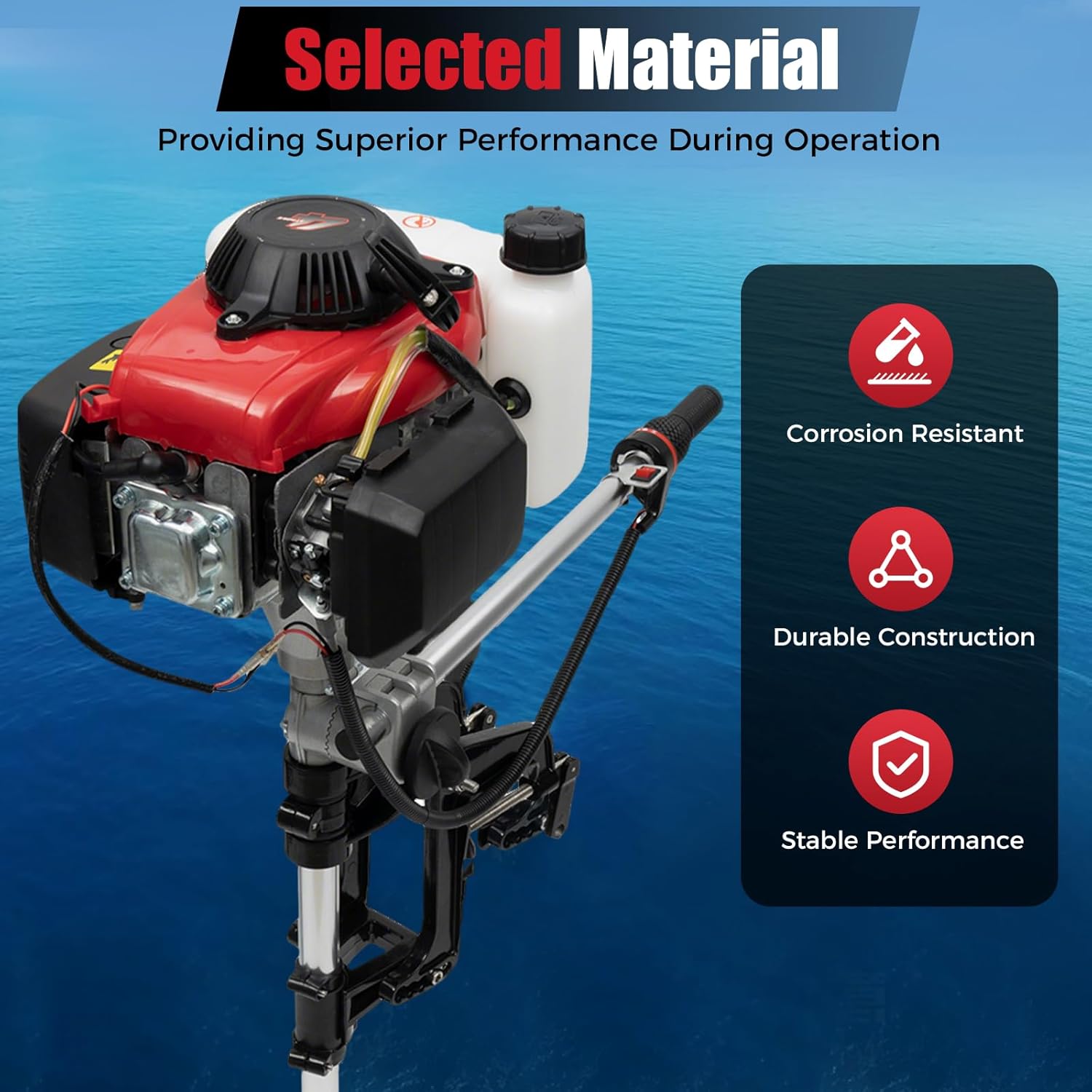 4HP Outboard Motor, 4 Stroke 5 - đánh giá và giá Fishing Boat Outboard Motor