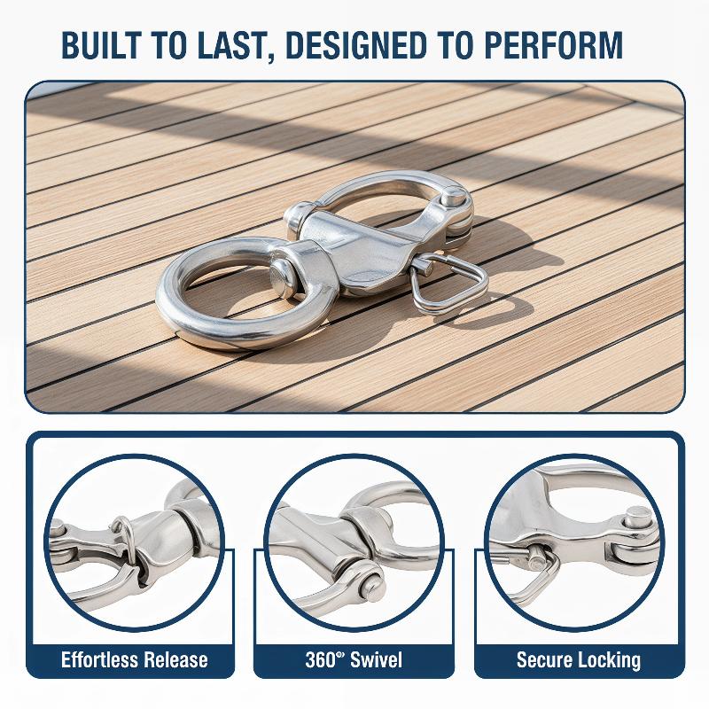 Marine Swivel Snap Shackle 316 - đánh giá và giá Fishing Boat Trailer