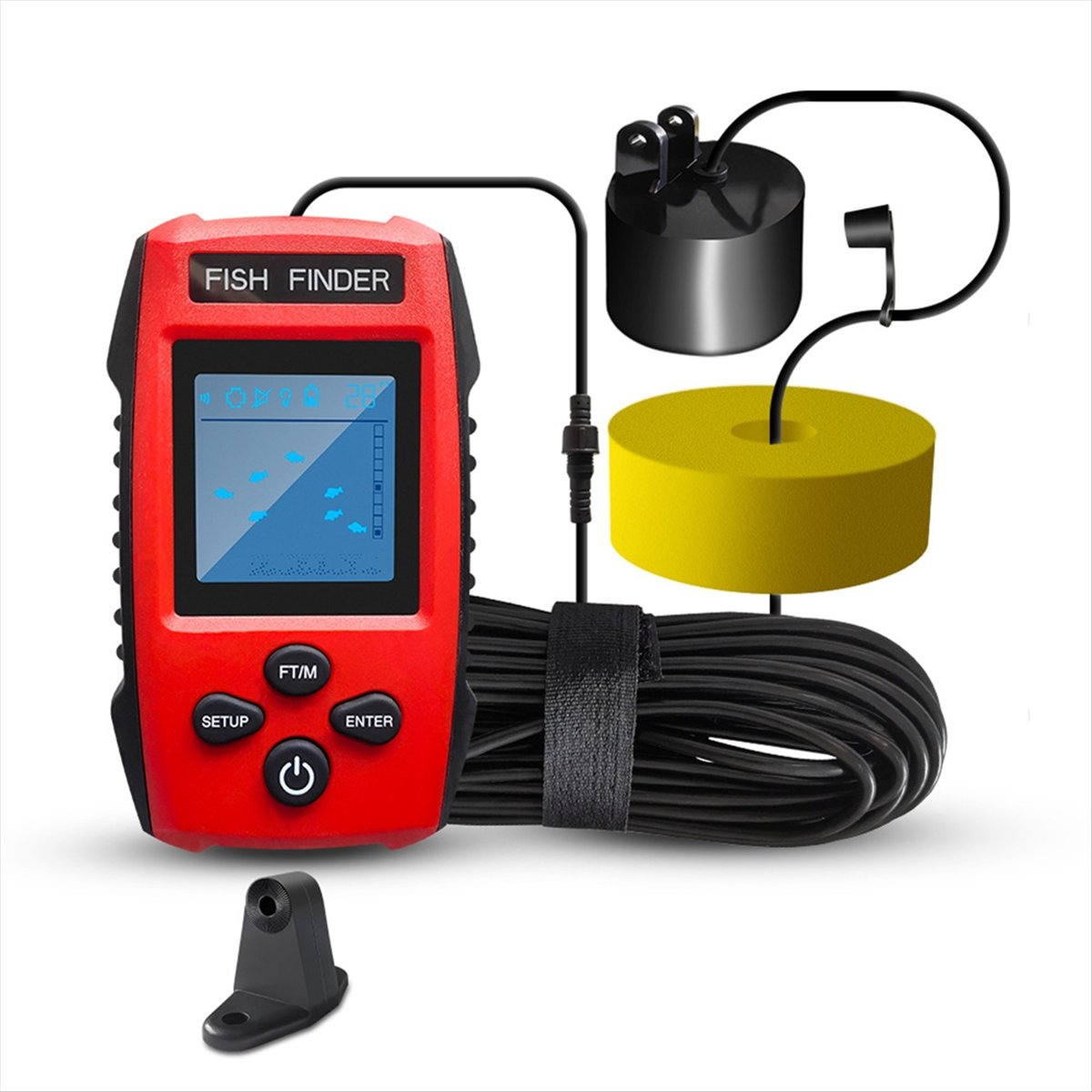 Color LCD Fish Finder Wired So - đánh giá và giá Fishing Boat Depth Finder