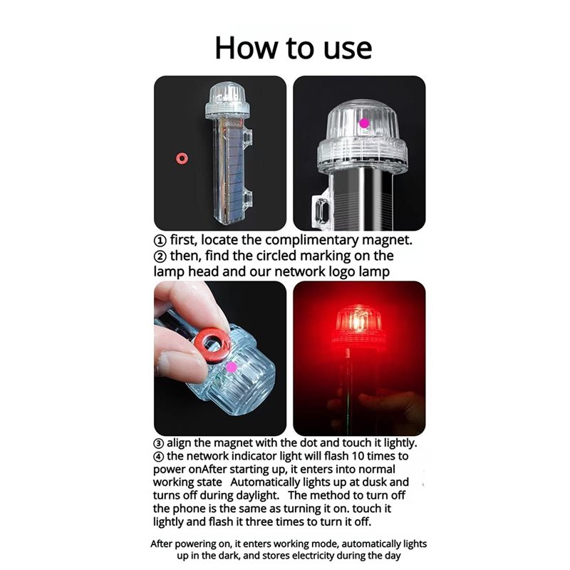 Solar Powered LED Marine Signa - đánh giá và giá Fishing Boat Navigation Light