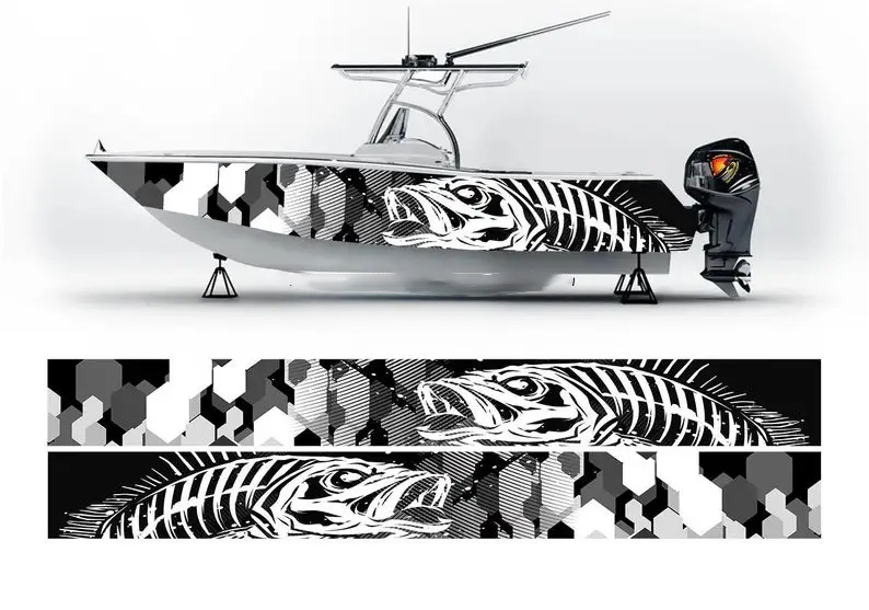 Camo Black and White Marlin Fi - đánh giá và giá Fishing Boat Trailer