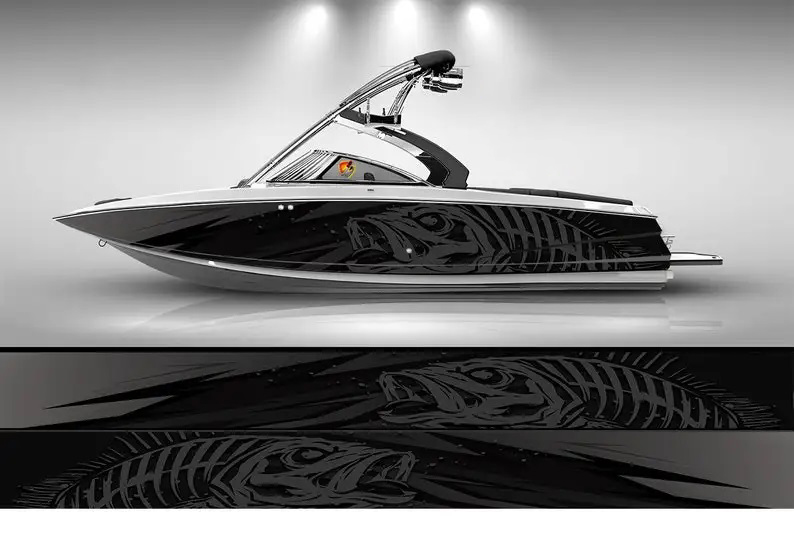 Camo Black and White Marlin Fi - đánh giá và giá Fishing Boat Trailer