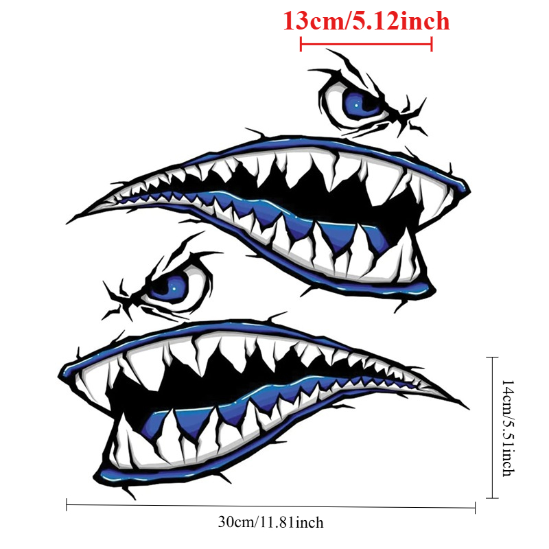 2PCS Shark Teeth Mouth Boat St - đánh giá và giá Fishing Boat Oar