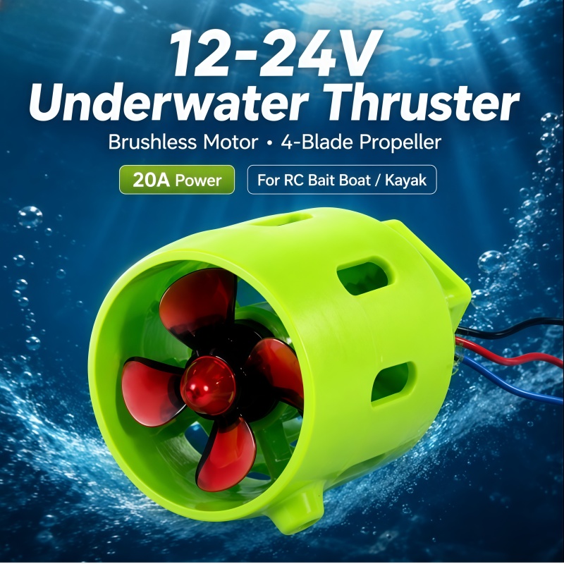 12-24V 20A Brushless Underwate - đánh giá và giá Fishing Boat Trolling Motor
