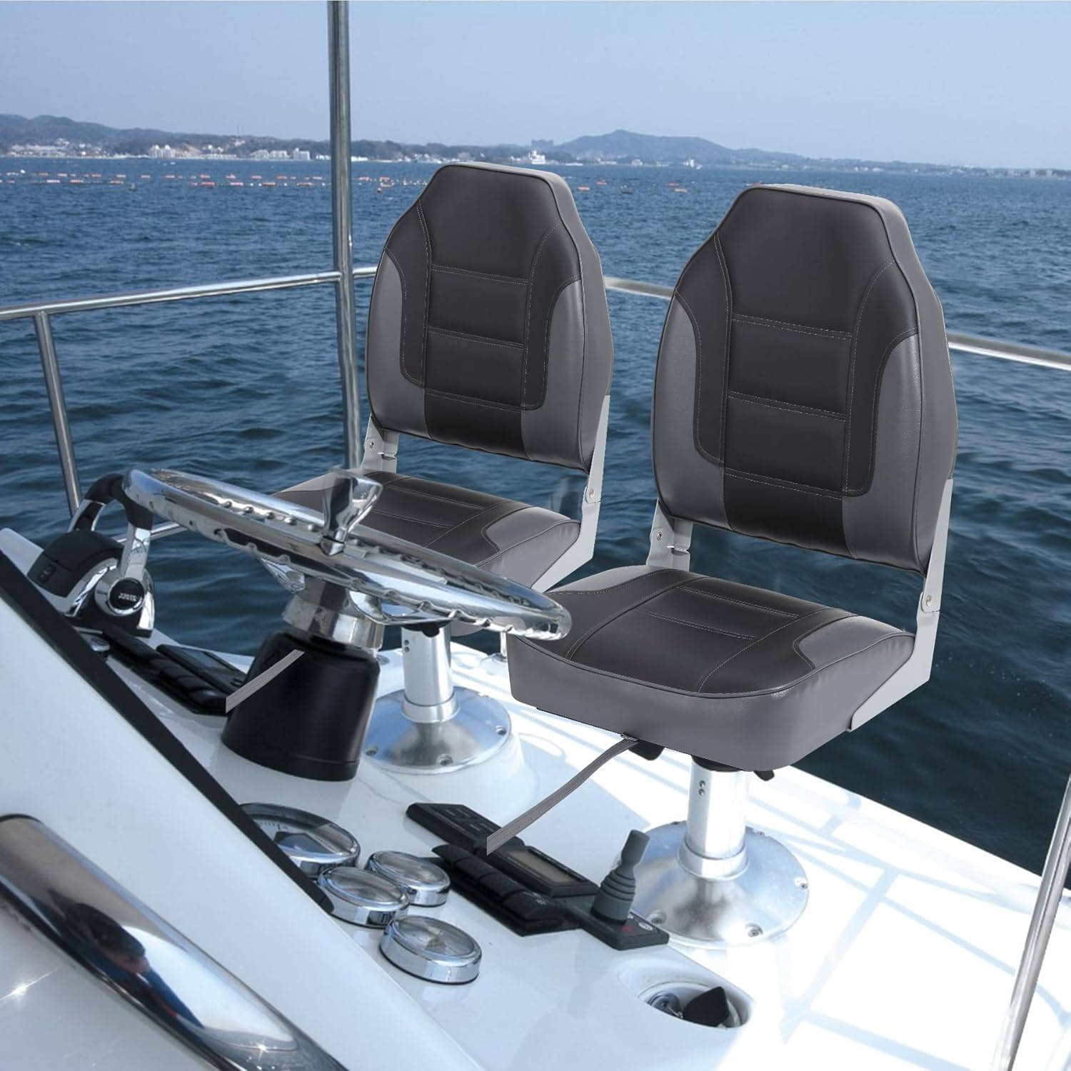 2 Pack Folding Boat Seats, Hig - đánh giá và giá Fishing Boat Seat
